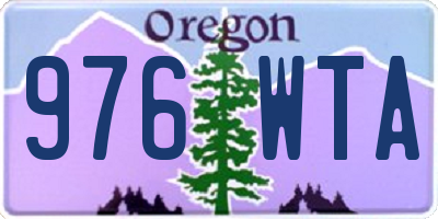 OR license plate 976WTA