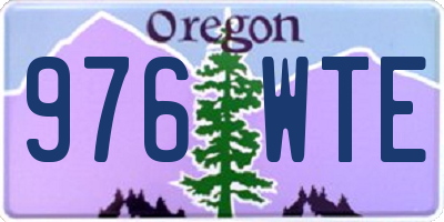 OR license plate 976WTE