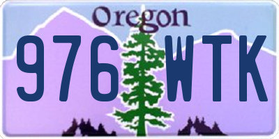 OR license plate 976WTK