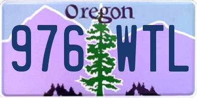 OR license plate 976WTL