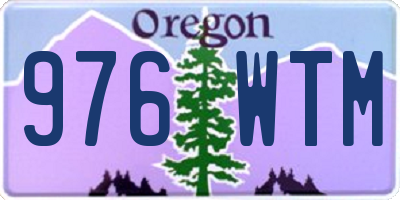 OR license plate 976WTM