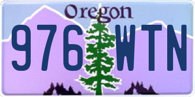 OR license plate 976WTN