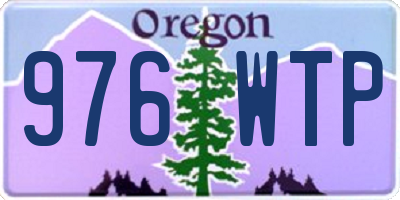 OR license plate 976WTP
