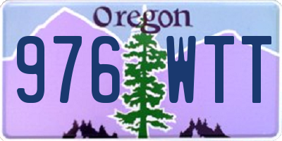 OR license plate 976WTT