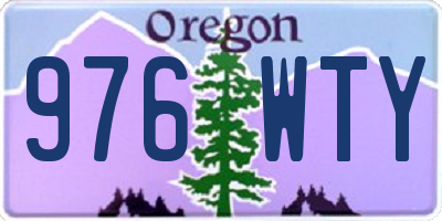 OR license plate 976WTY