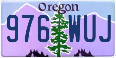 OR license plate 976WUJ