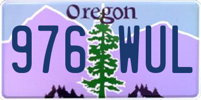 OR license plate 976WUL