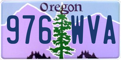 OR license plate 976WVA