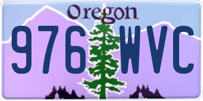 OR license plate 976WVC