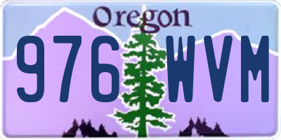 OR license plate 976WVM