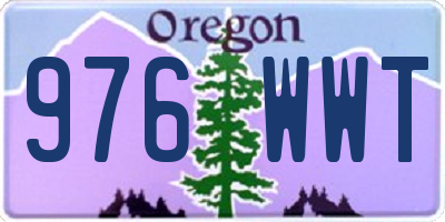 OR license plate 976WWT