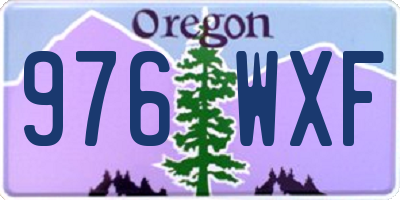 OR license plate 976WXF