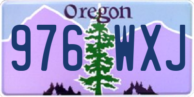 OR license plate 976WXJ