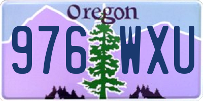 OR license plate 976WXU