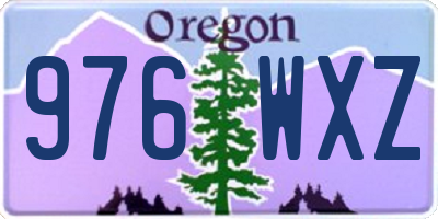OR license plate 976WXZ