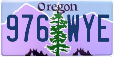 OR license plate 976WYE