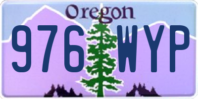 OR license plate 976WYP