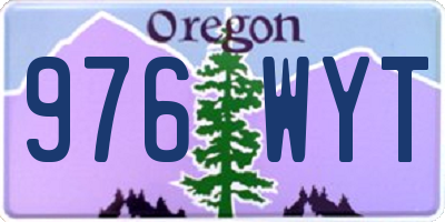 OR license plate 976WYT