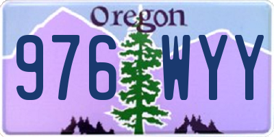 OR license plate 976WYY