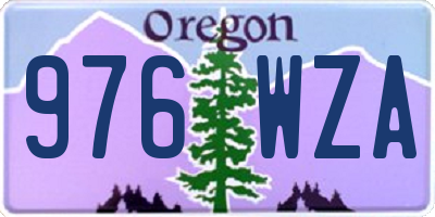 OR license plate 976WZA
