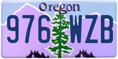 OR license plate 976WZB