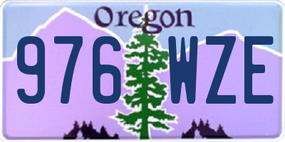 OR license plate 976WZE
