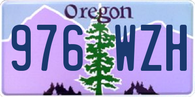 OR license plate 976WZH