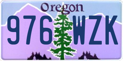 OR license plate 976WZK