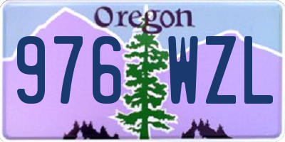 OR license plate 976WZL