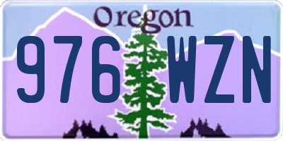 OR license plate 976WZN