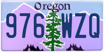 OR license plate 976WZQ