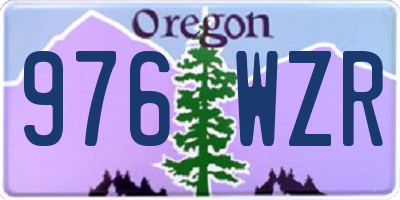 OR license plate 976WZR