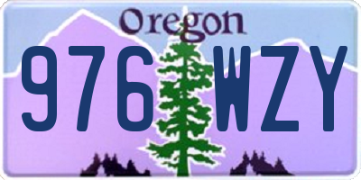 OR license plate 976WZY