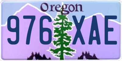 OR license plate 976XAE