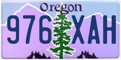 OR license plate 976XAH