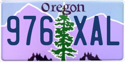 OR license plate 976XAL
