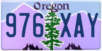 OR license plate 976XAY