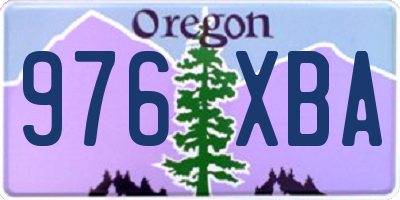 OR license plate 976XBA