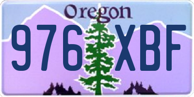 OR license plate 976XBF