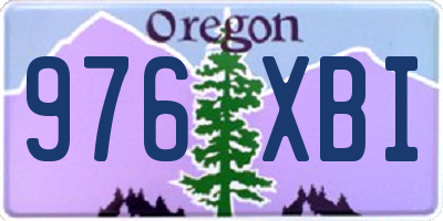 OR license plate 976XBI