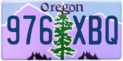 OR license plate 976XBQ