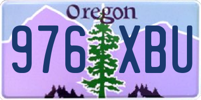 OR license plate 976XBU