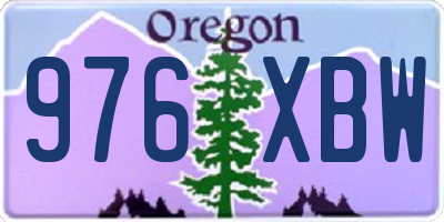 OR license plate 976XBW