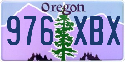 OR license plate 976XBX