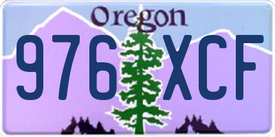 OR license plate 976XCF