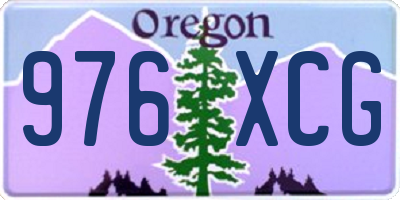 OR license plate 976XCG