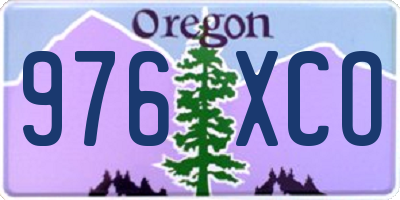 OR license plate 976XCO