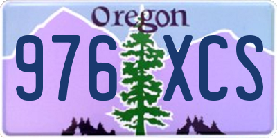 OR license plate 976XCS