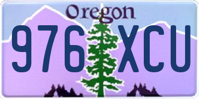 OR license plate 976XCU