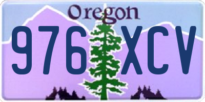 OR license plate 976XCV